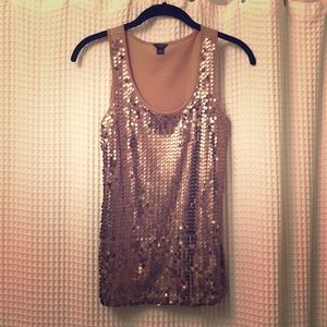 Ann Taylor Sequins Dressy Tank Top